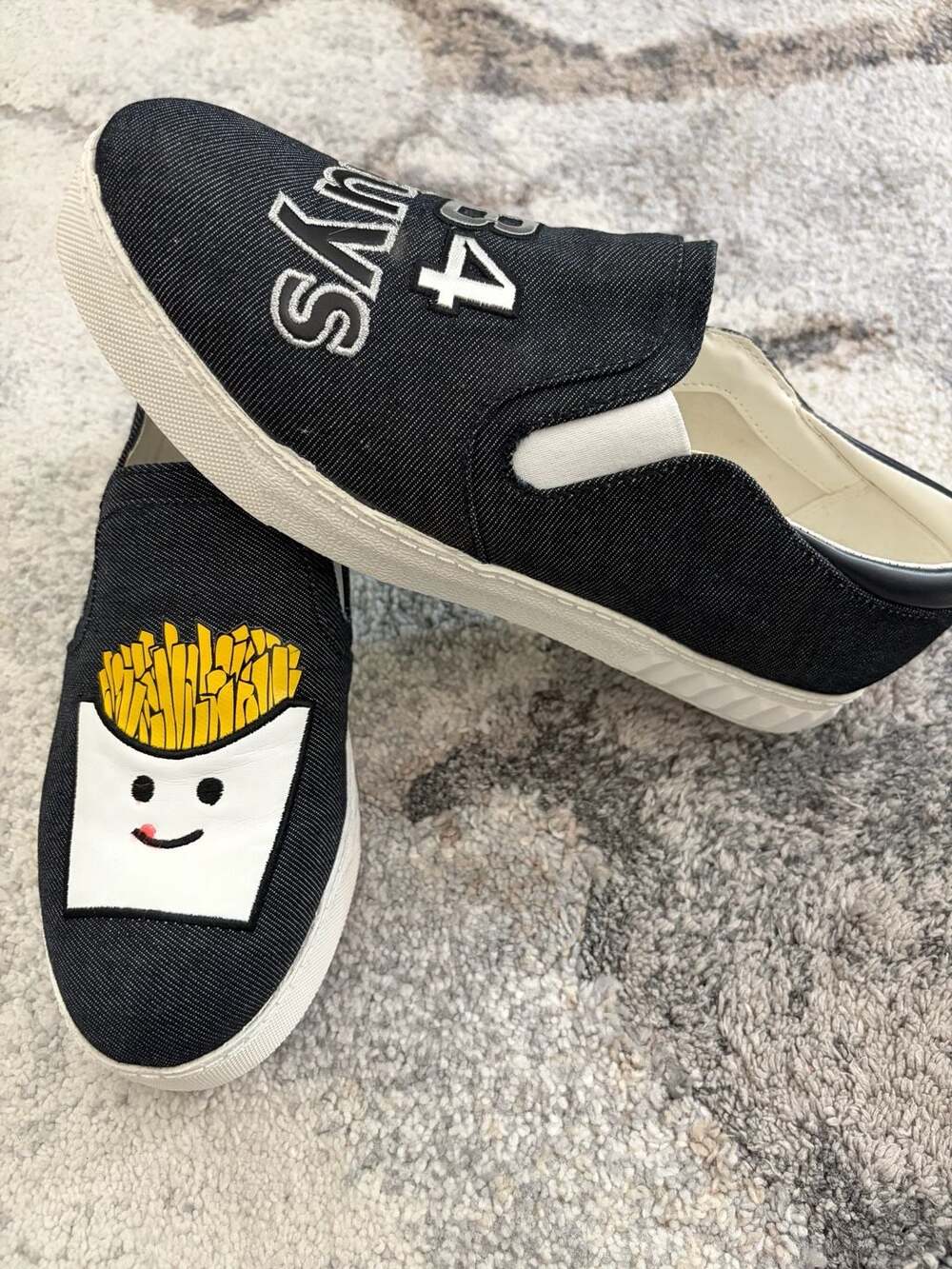 Circus by Sam Edelman Charlie Slip-On Sneakers with Fries and B4 Guys Graphic
